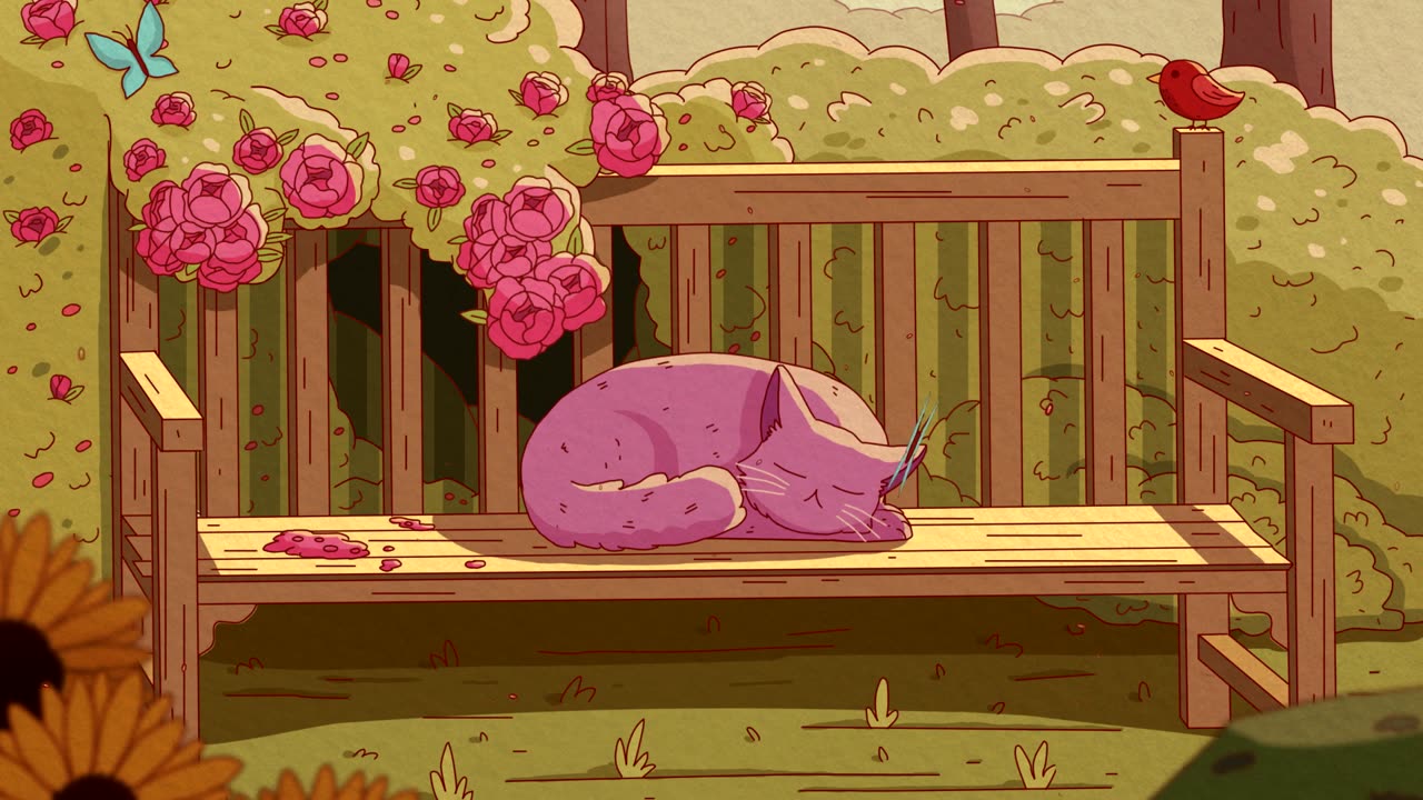 Purrple Cat - Bloom