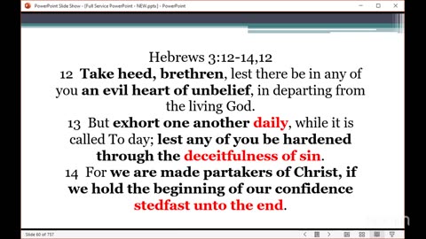 The Narrow Way Christian Church of God - BIBLE-READING and Prayer Service - Sunday 01/06/2025