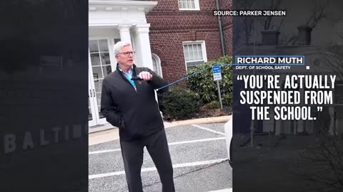 A Marine candidate is suing schools after being suspended for flag inquiry.