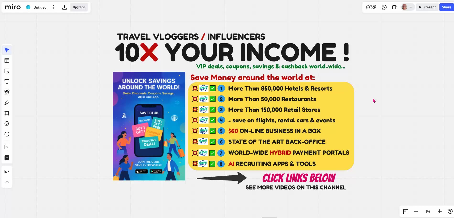 SAVE CLUB - TRAVEL & FOOD VLOGGERS BEWARE - USE AI & CRYPTO TO 10X YOUR INCOME - TOP TEAM ROB BUSER