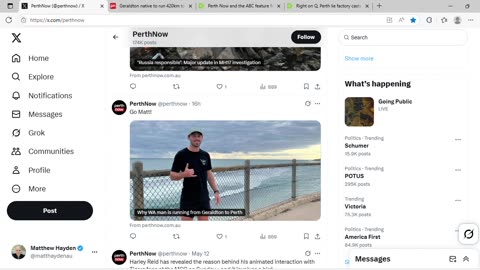 Perth Now features Matt Wood days after quoting Matt Woods. Another clear Q-incidence