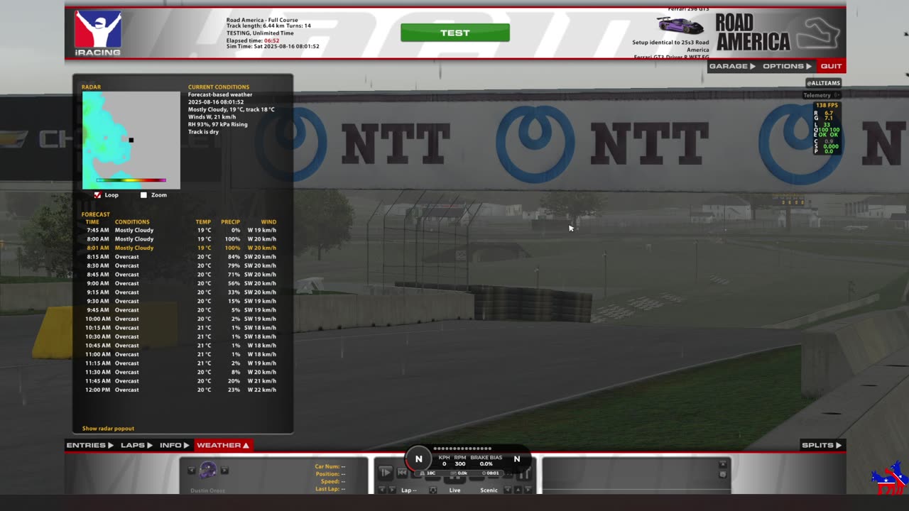 Iracing Stream Testing