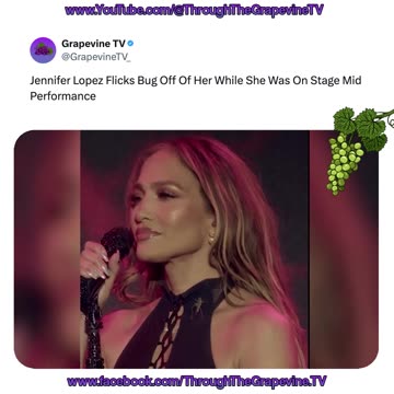 Jennifer Lopez Flicks Bug Off Of Her While She Was On Stage Mid Performance