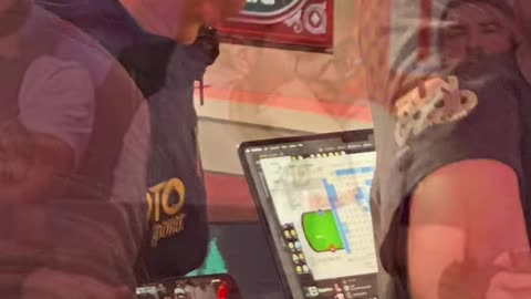 According to Dominik, using laptops from the rail is fine. What do you think? #poker