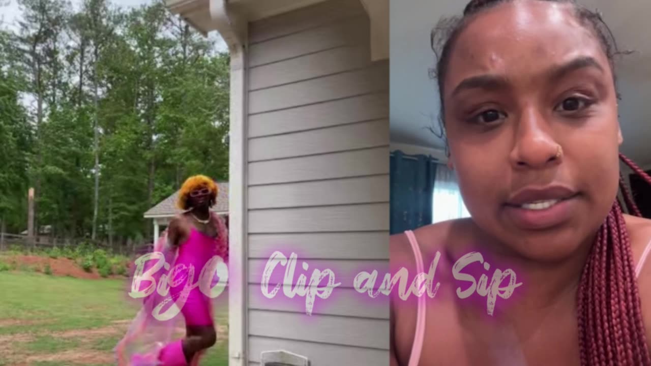 TastyMocha gets Supa to model the pretty in pink attire 5/1/25 #bigoclipandsip