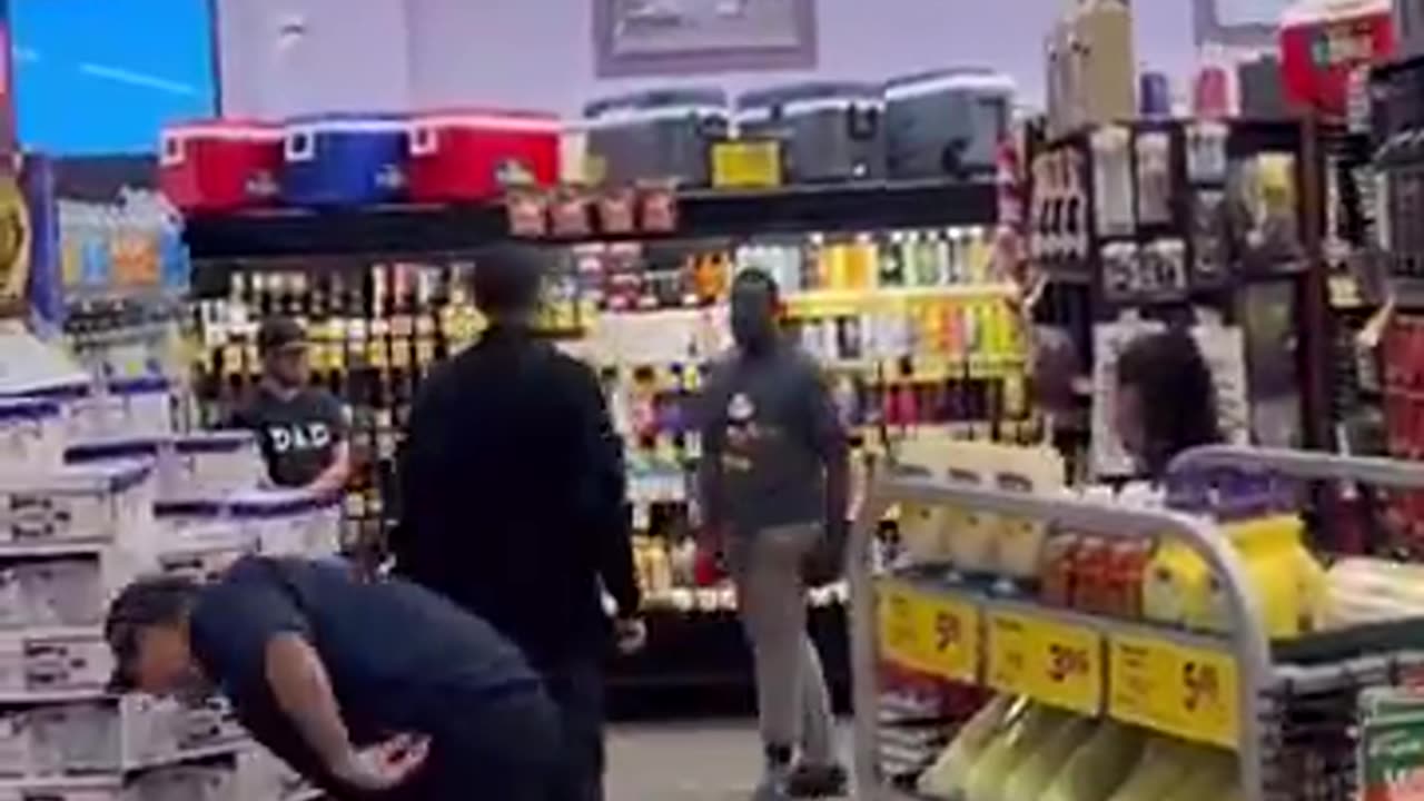 NIGGER Fights Employees After Caught Stealing