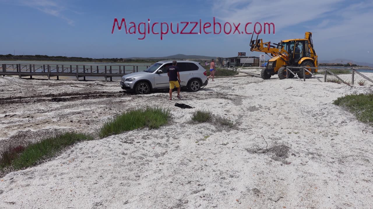 How to not off-road stuck on a beach in a sludge with BMW X5 E70?