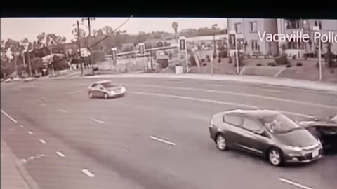 Street racer smacks into 2 cars