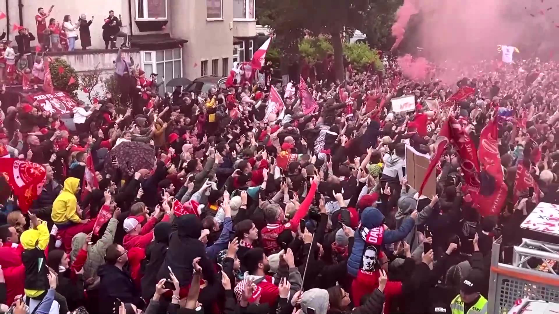 Car plows into fans at Liverpool parade, dozens in hospital