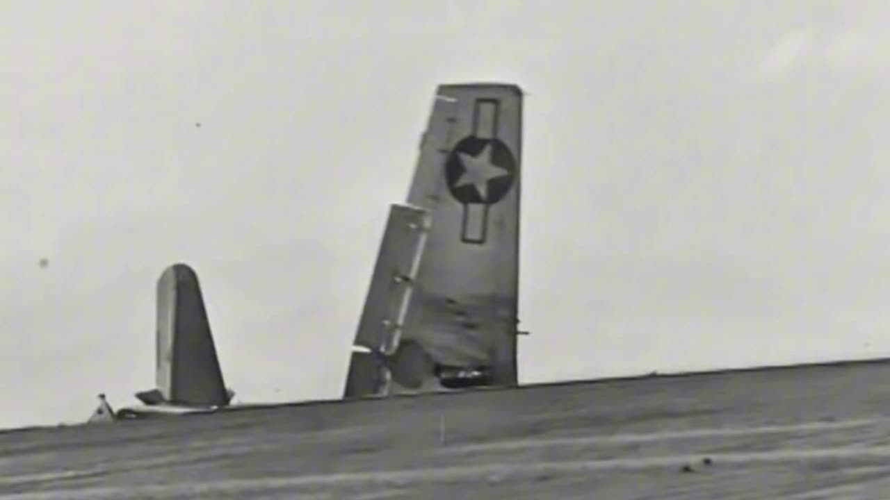 Carrier crashes on two generations of USS Wasp