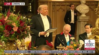 WATCH: King Charles gives a toast to Pres. Trump at the State Banquet in Windsor Castle - 9/17/25