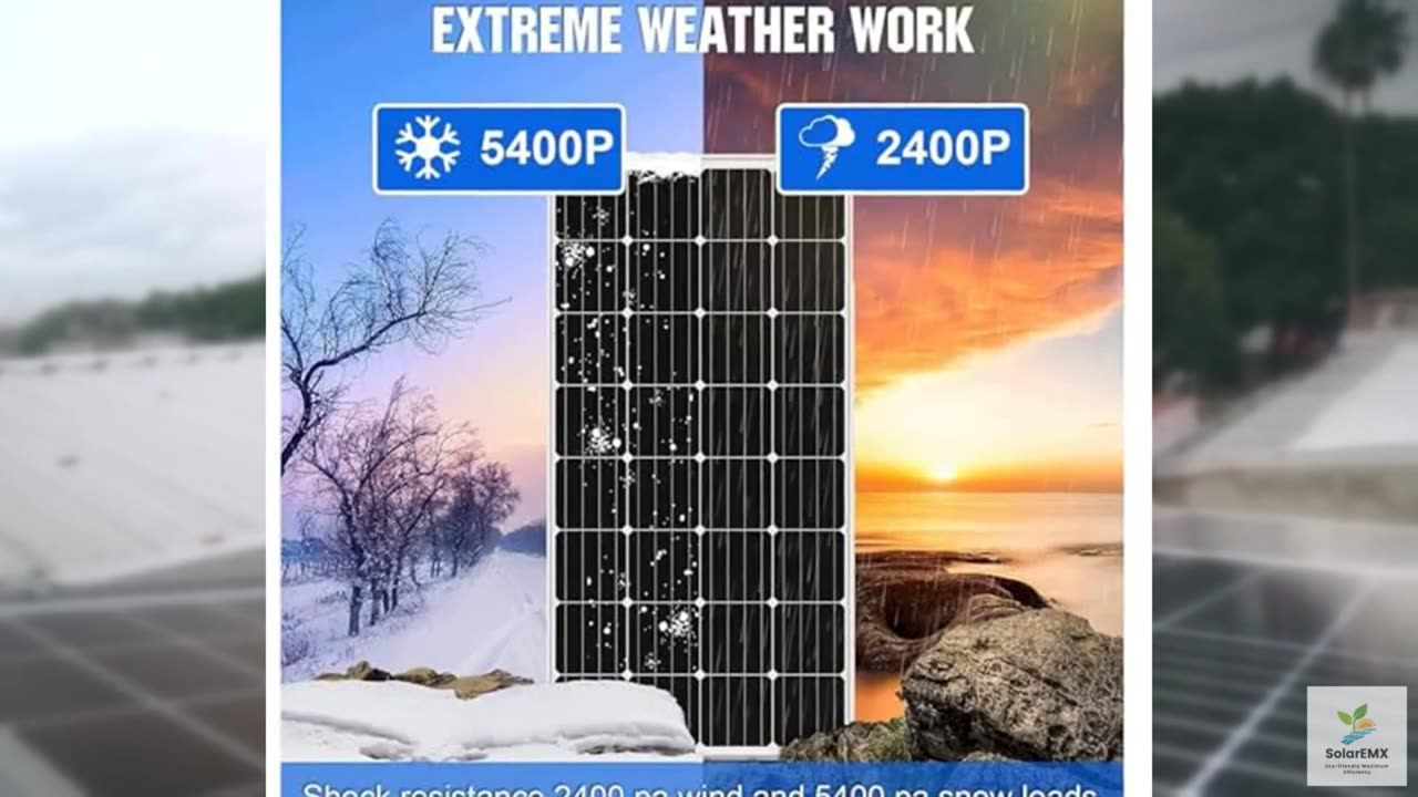 Solar Panel Kit, Monocrystalline Flexible Solar Panel Solar Kit with Charge Cont