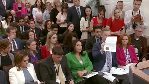Peter Doocy Brings Docs To Ask Karoline Leavitt About Biden Autopen Signatures