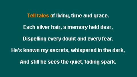 Her Eyes Still Sparkle In The Moonlight (Karaoke)