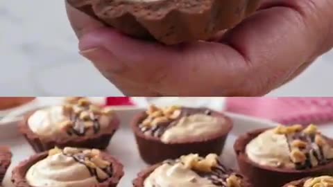 Chocolate Peanut Butter Tart Recipe home🤤 Must try