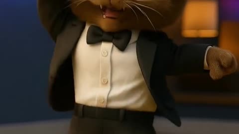 Tuxedo Cat’s Dance Fail | Funny 3D Animation Slip-Up