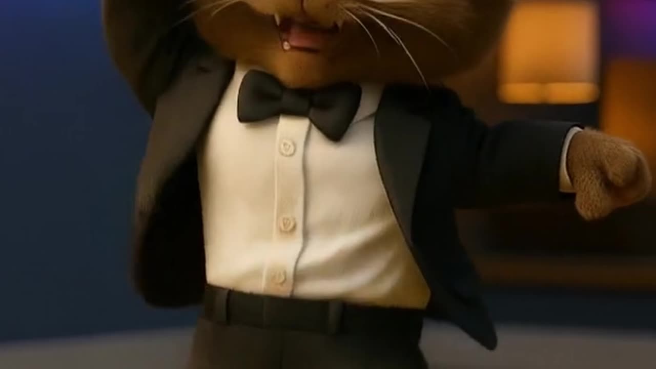 Tuxedo Cat’s Dance Fail | Funny 3D Animation Slip-Up