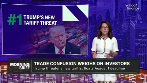 Tesla shares fall, Trump's tariffs weigh on stocks