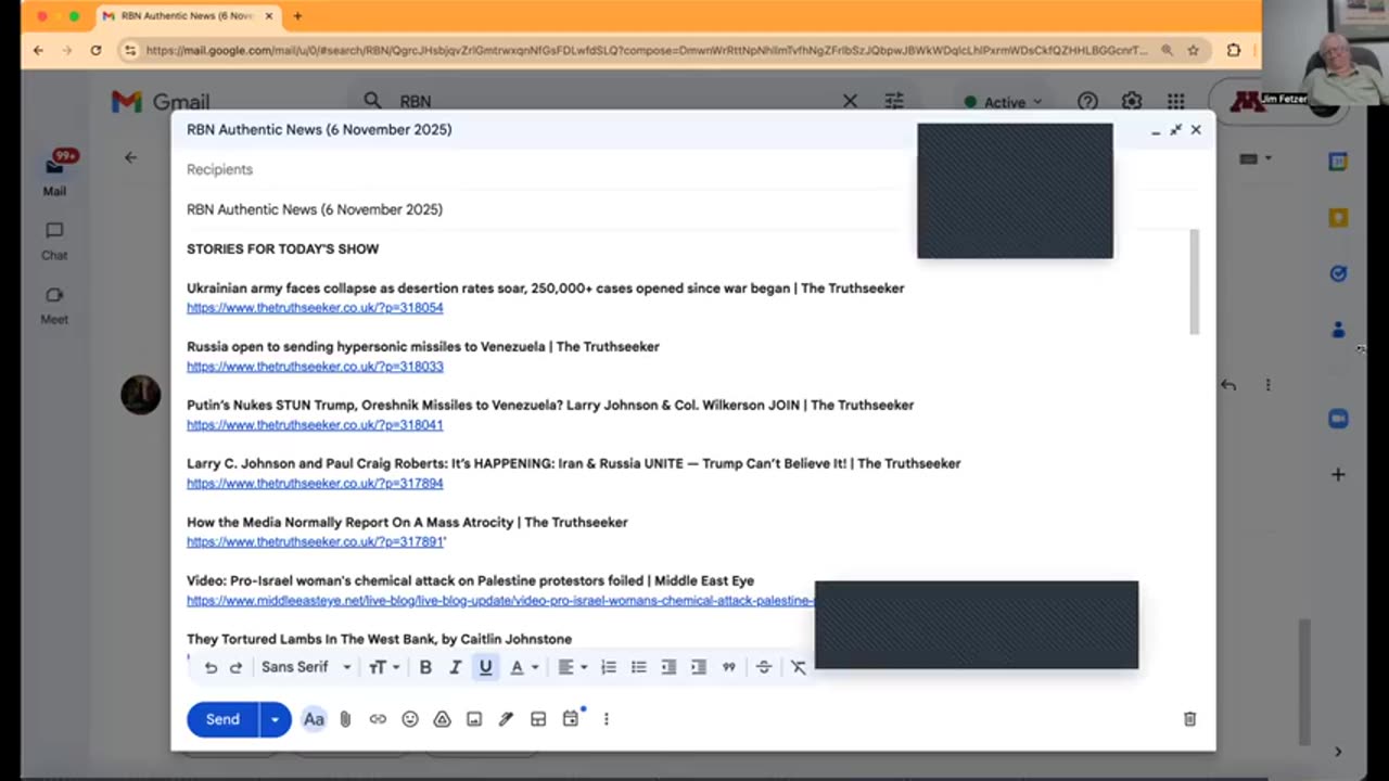 RBN Authentic News (6 November 2025)