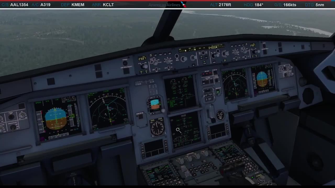 Landing in Charlotte (KCLT)