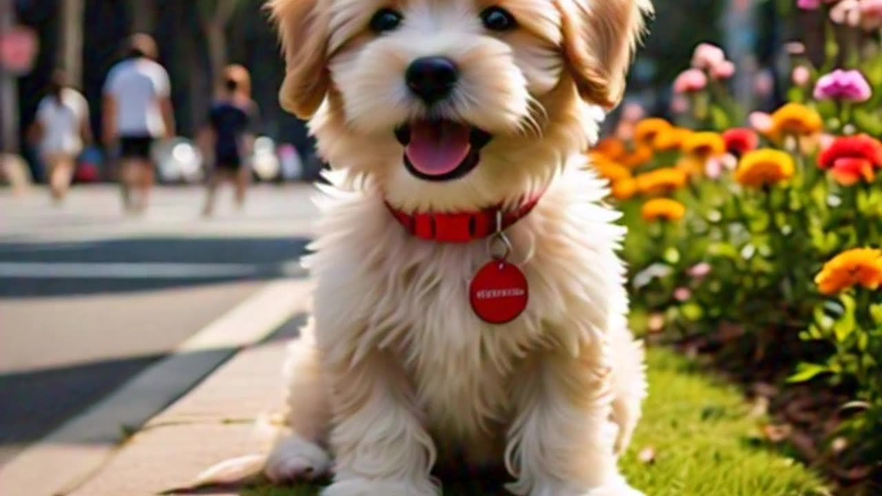 Beautiful dog animation
