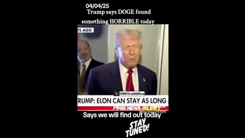Trump - something big found by DOGE