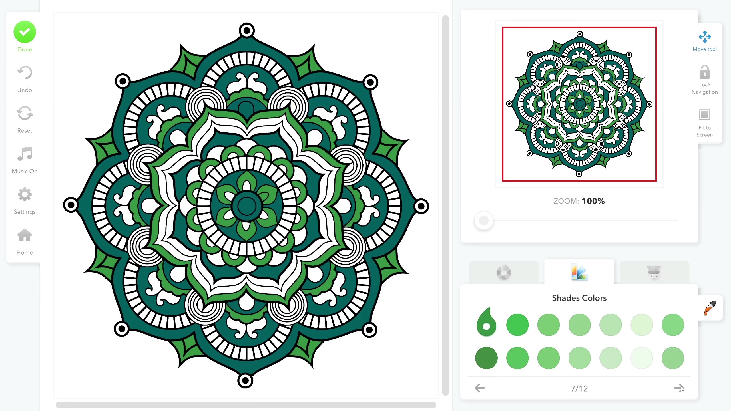 Coloring Book for adults - mandala 8