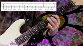 Minor scale (chained 3 note pattern)