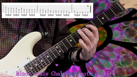Minor scale (chained 3 note pattern)
