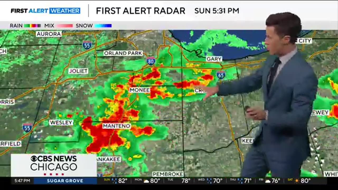 Occasional showers for Chicago area