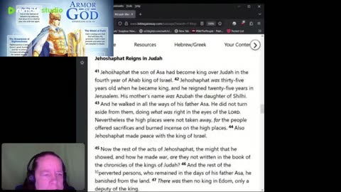 Journey Through The Bible - 2 Kings 1 - Ahaziah Follows In Ahab's Evil And Elijah 08152025