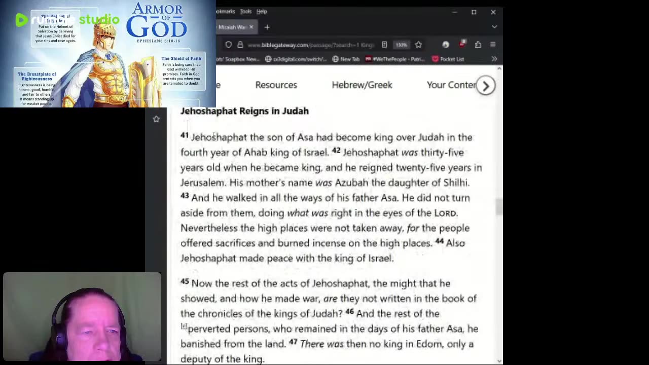 Journey Through The Bible - 2 Kings 1 - Ahaziah Follows In Ahab's Evil And Elijah 08152025