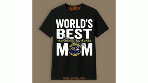 Baltimore Ravens Worlds Best Mom Adults Shirt