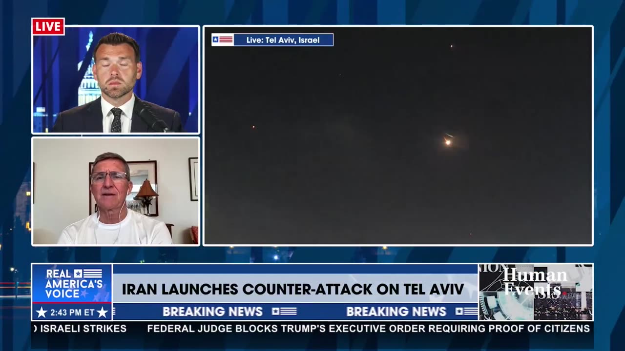 MORE LIVE IMAGES OF MISSILES OVER TEL AVIV