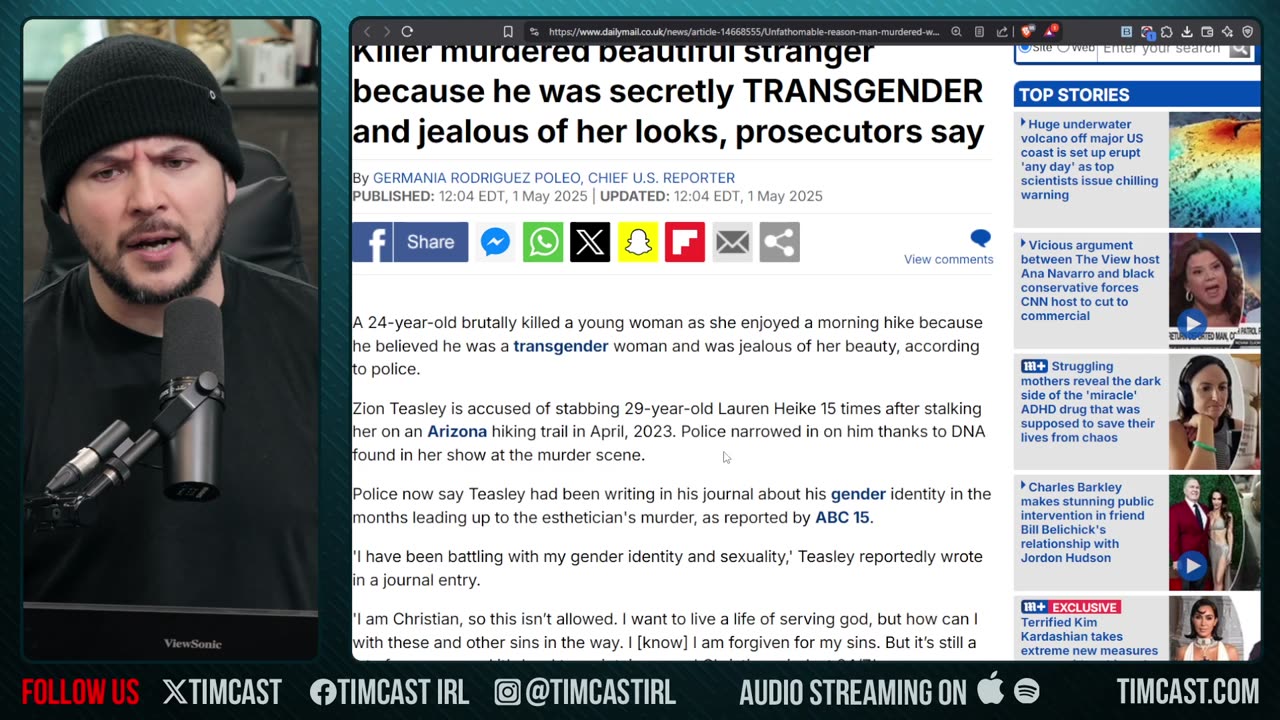 BLACK Man Accused Of KILLING a WHITE Woman Because He's TRANS And Wanted To BE HER