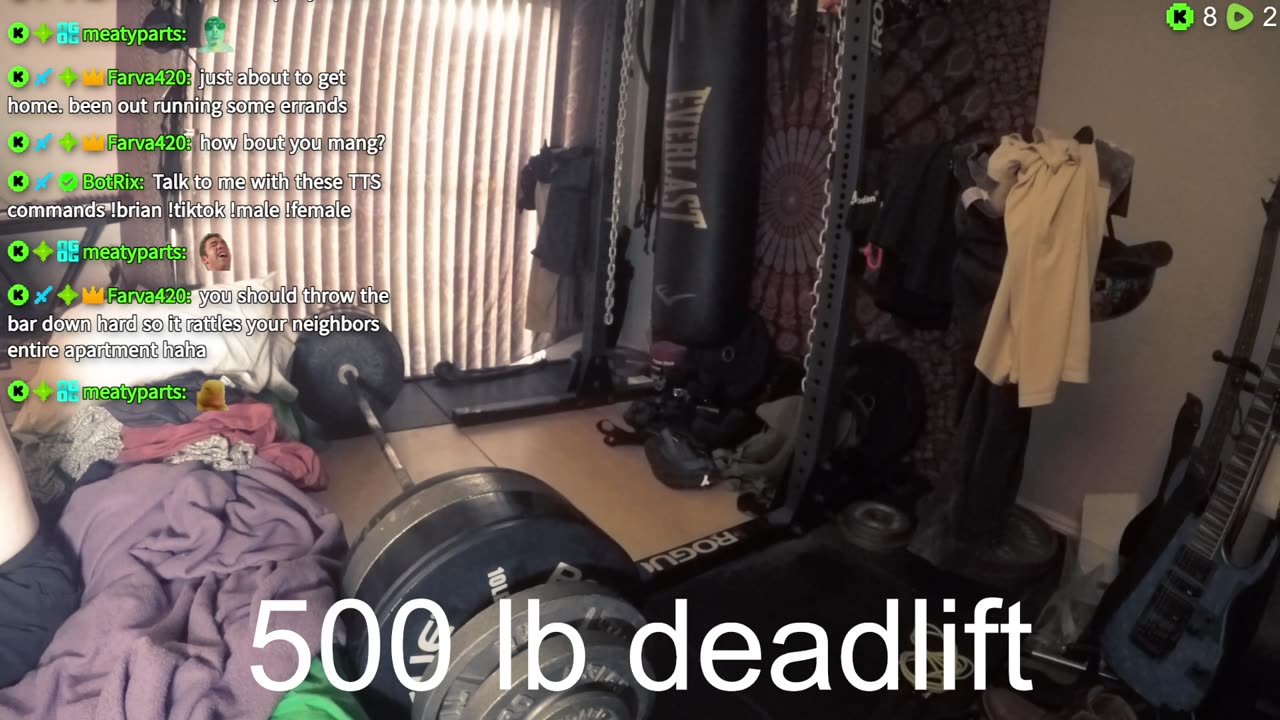🔴500 lb deadlift, heavy bag workout LIVE with @wappyflanker