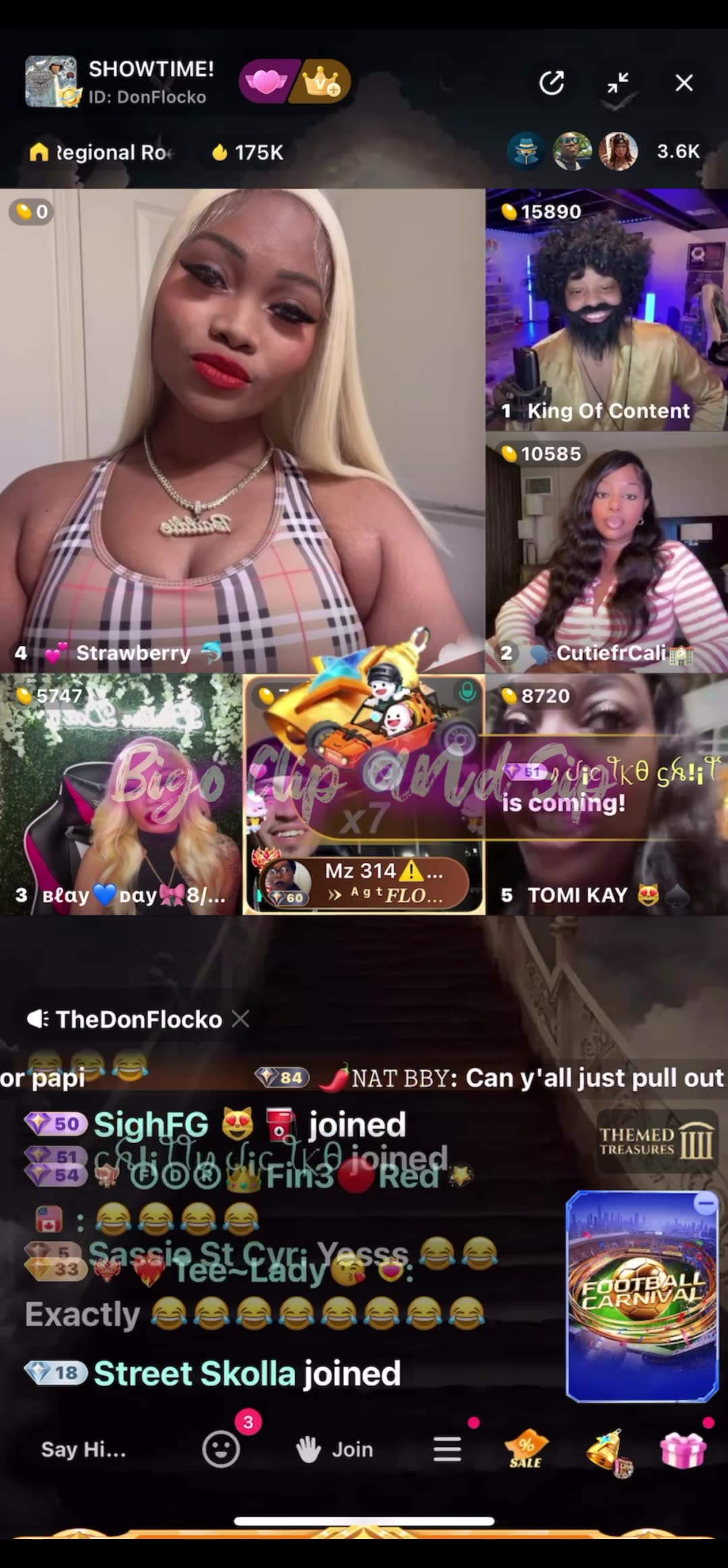 Star aka Strawberry re-auditions on Flocking for love 8/20/25 #bigoclipandsip