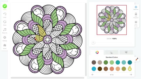 Coloring Book for adults - mandala 6