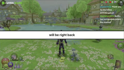 A good day of beast moon / just chatting maybe and at the second half of ds wizard101(console)