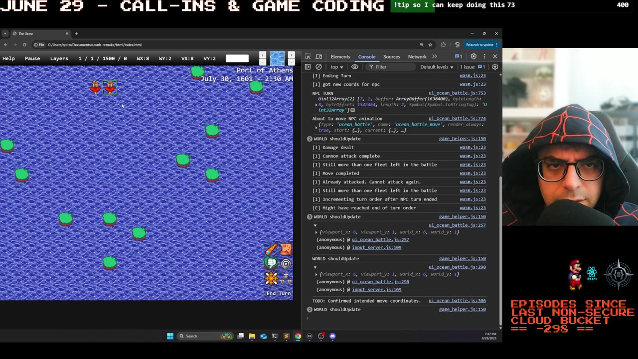 Call-ins & Game Coding Ep 14 - UI UI UI