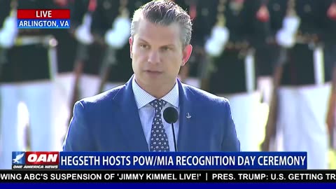 Hegseth Hosts POW/MIA Recognition Day Ceremony