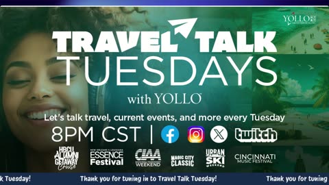 Travel Talk Tuesday with YOLLO - 8.12.2025 (LIVE)