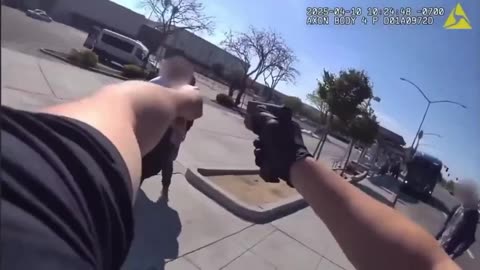 Fresno cop's amazing shot saving hostage from knife-wielding hostage