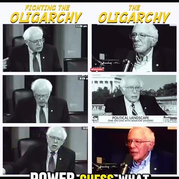 Great Job Bernie, Keep Fighting that Oligarchy