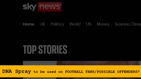 SKYNEWS reporting......DNA Spray for use on US!