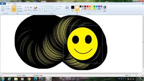 How To Create Emoji Snake In MS Paint