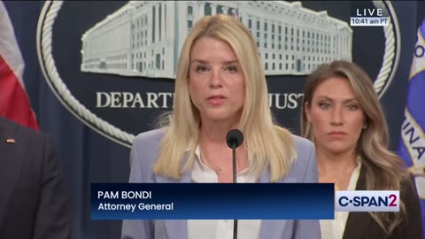 Bondi - Largest Fentanyl Bust in American History - 05/06/2025