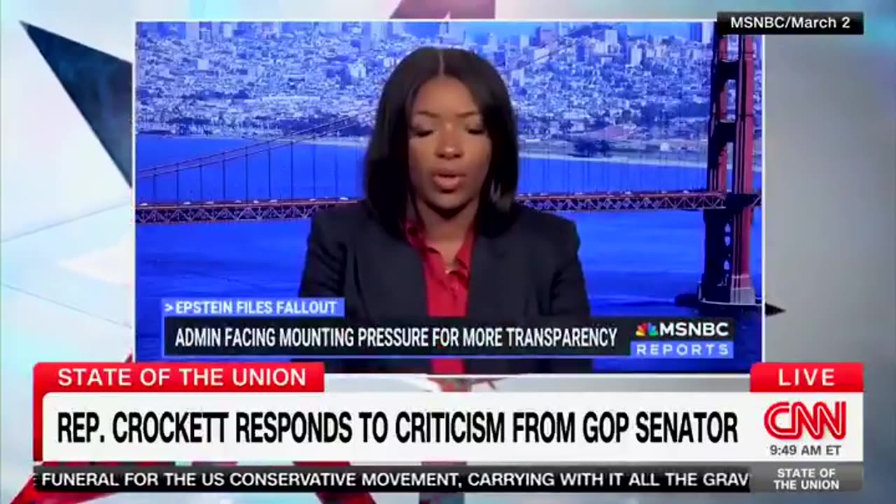 CNN's Dana Bash *CONFRONTS* Jasmine Crockett with clips of her inciting rhetoric
