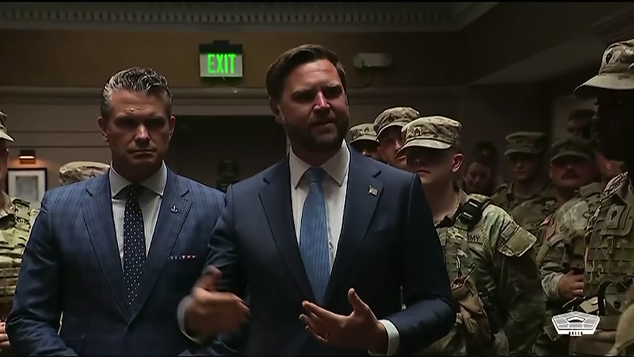 JD Vance, Pete Hegseth, Stephen Miller speak to press at Union Station