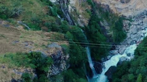 Manaslu Circuit Trek Trail Drone Video | Naturally Nepal | Waterfalls, Villages, and Mount Manaslu